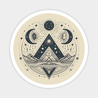 Mystic Pyramid Celestial Dance Magnet